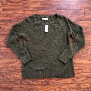 Loft Woven Sweater NWT Size L